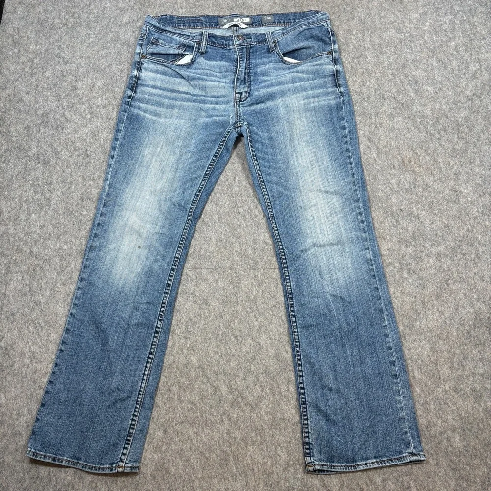 BKE Jake Bootleg Distressed Denim Western Men's Jeans Size 36R